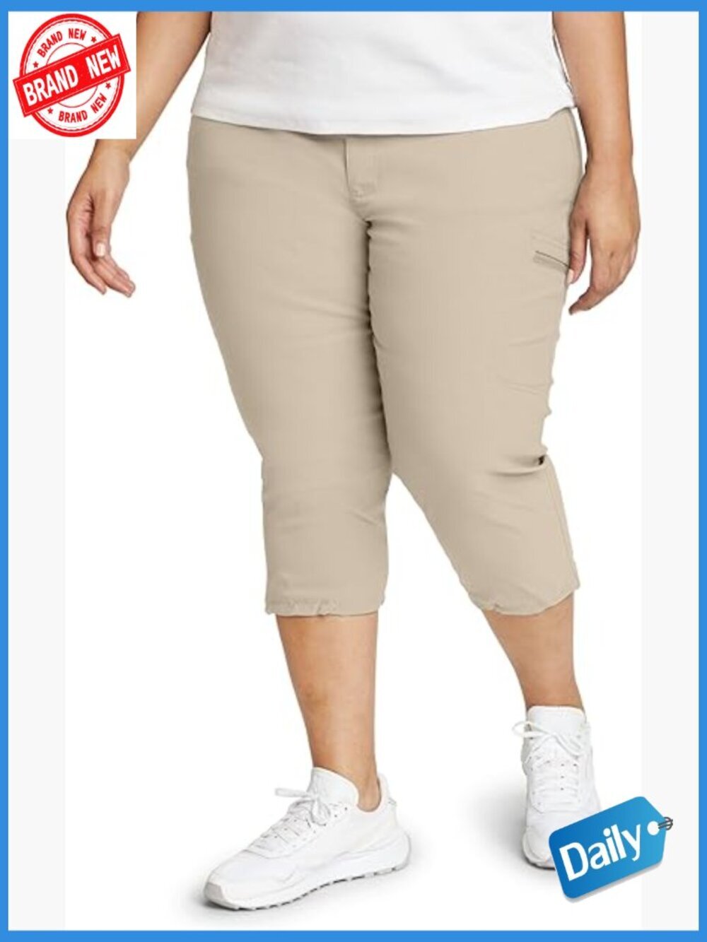 Women's Hiking Capris Lightweight Stretch UPF 50+ StormRepel DWR Quick-Dry 3
